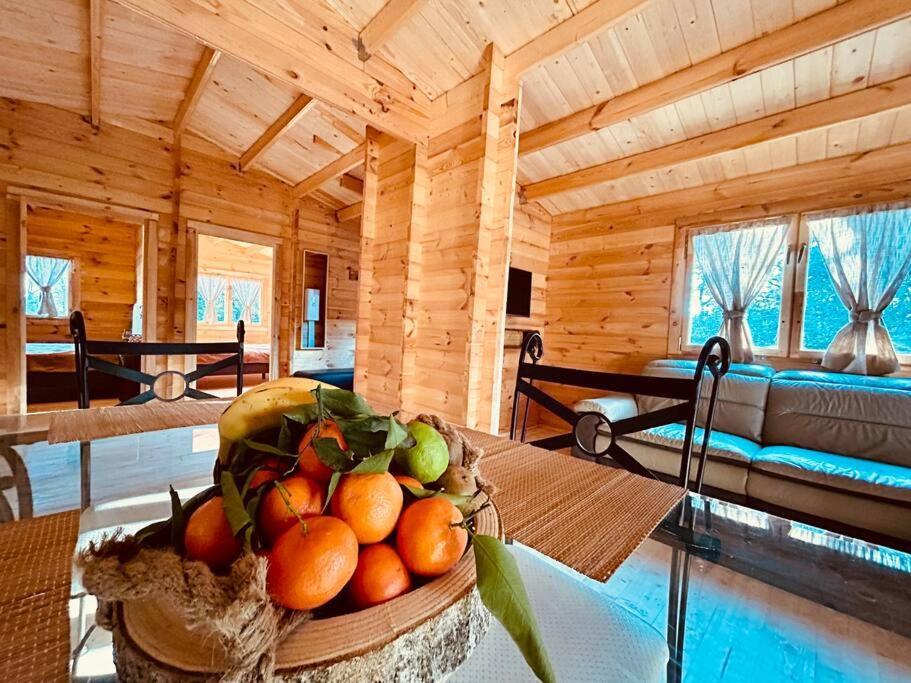 Chalet Bois Jacuzzi Bessan Exterior foto